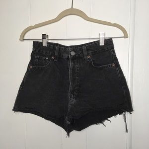 &Denim Black Jean High Waist H&M Shorts 2